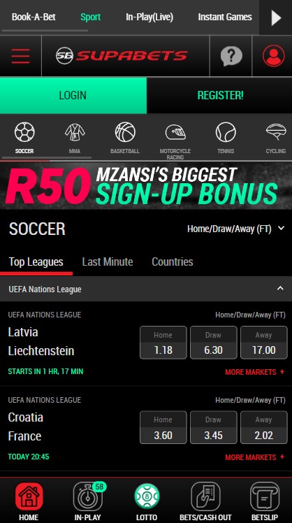 Utilizing Supabets Mobile » Join Supabets and also have a good R50 Free Choice